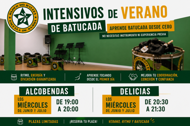Intensivos de verano de batucada en Madrid