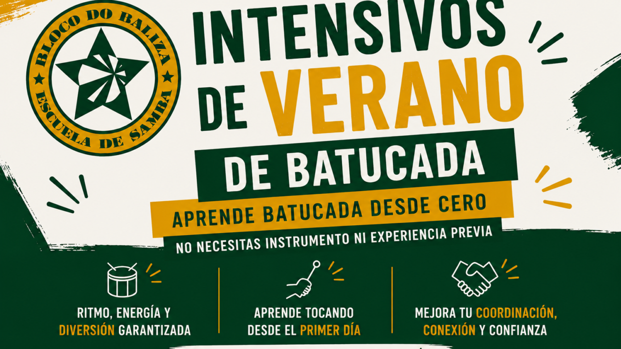 Intensivos de verano de batucada en Madrid